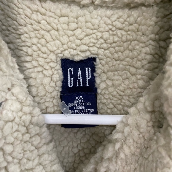 Gap ladies Sherpa denim jacket Sz XsS - Picture 3 of 5